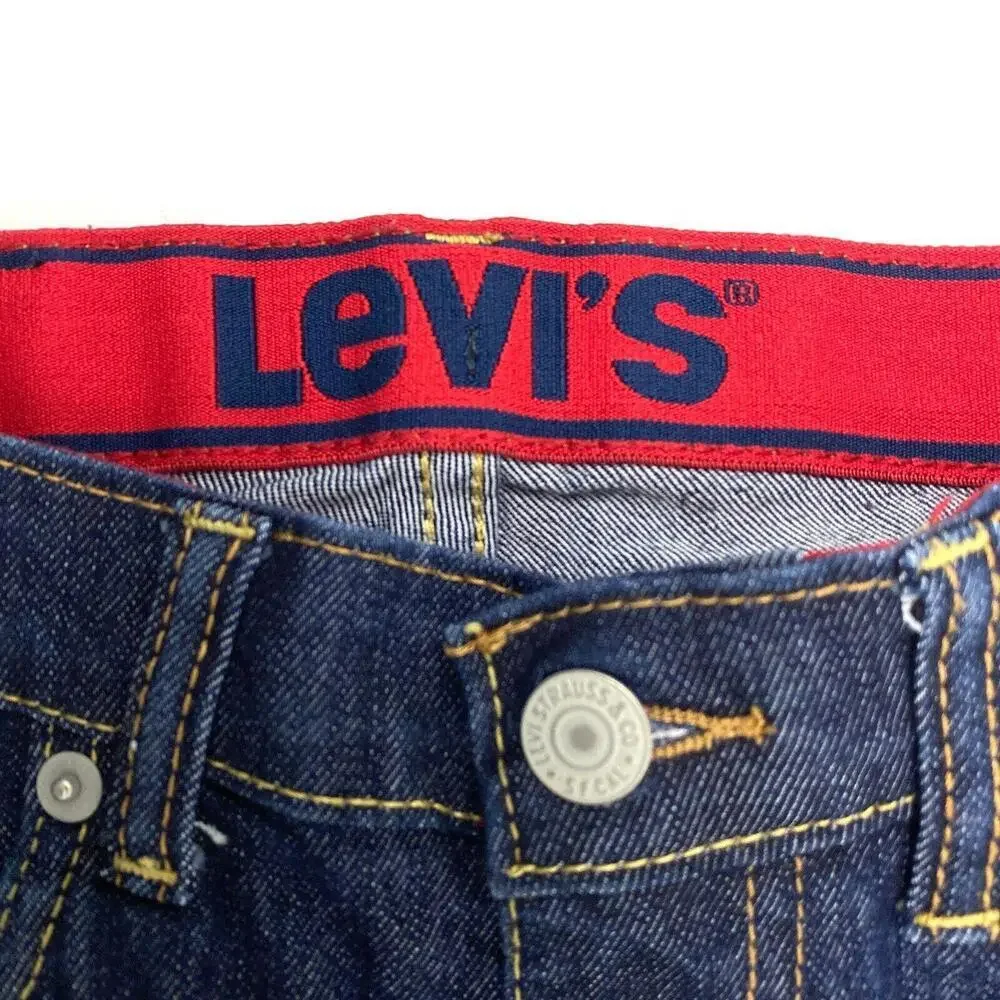 Levi's Skinny Adjustable Waist Girls Size 12 Dark Wash Blue Denim Jeans‎